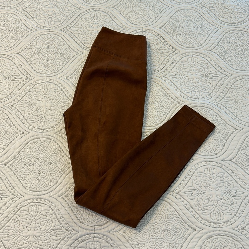 WHBM faux suede runway leggings